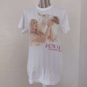 Jewel Greatest Hits T-shirt in White Fits Size S